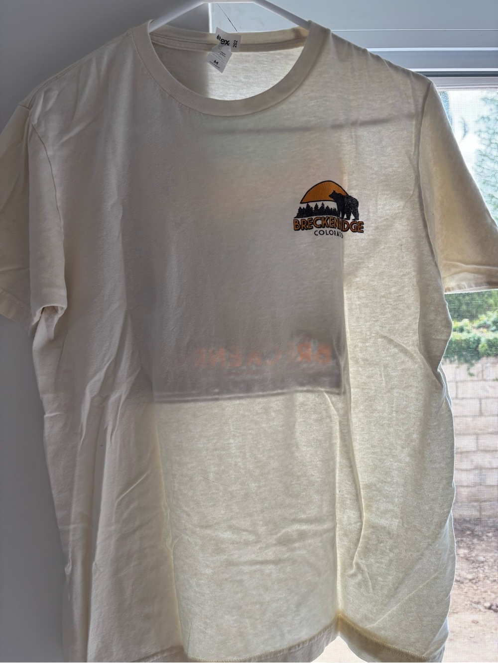 Breckenridge Cream Cotton Crewneck Tee